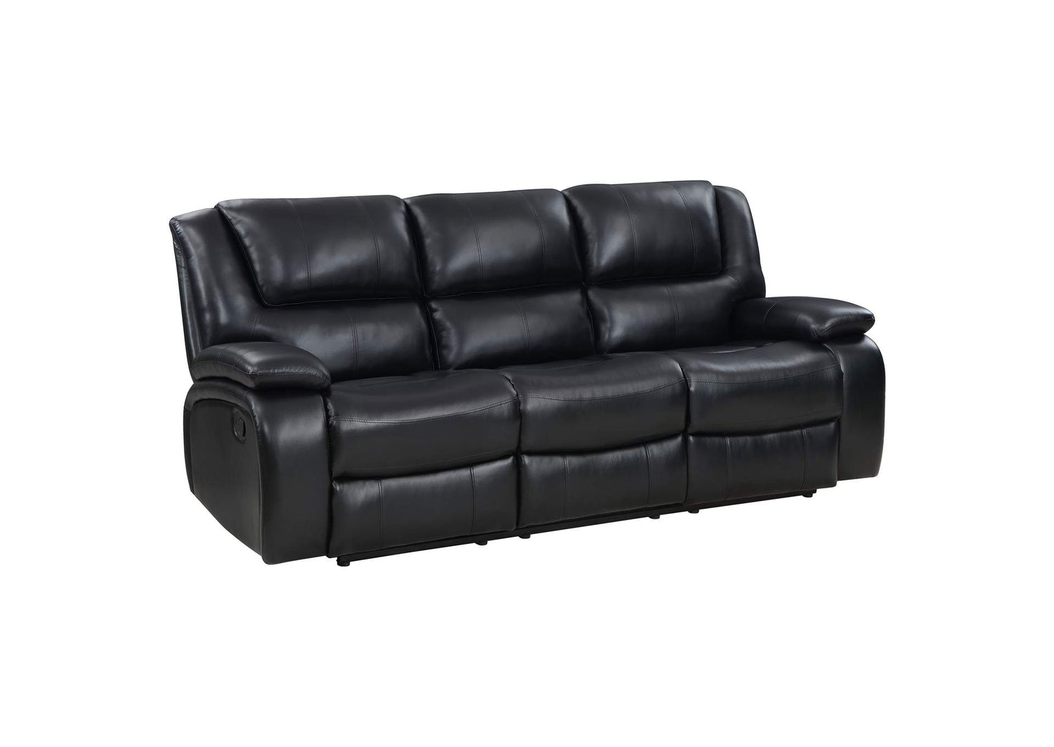 610244 Camila Upholstered Motion Reclining Sofa Black