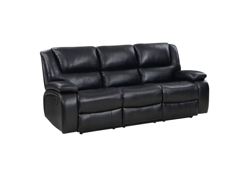 610244 Camila Upholstered Motion Reclining Sofa Black