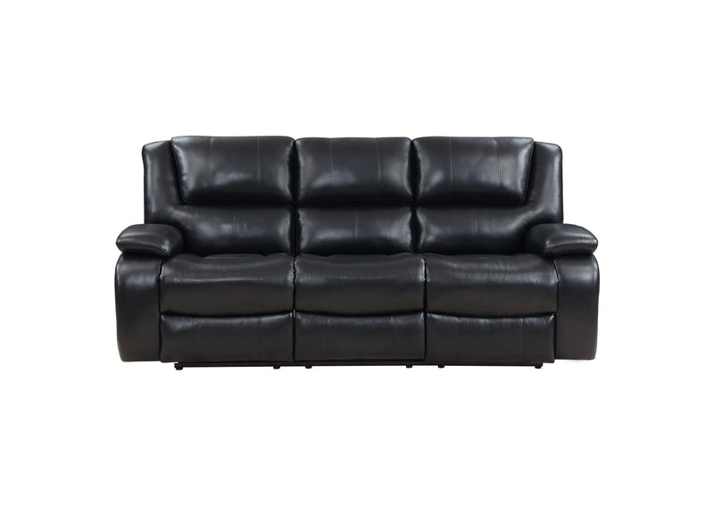 610244 Camila Upholstered Motion Reclining Sofa Black