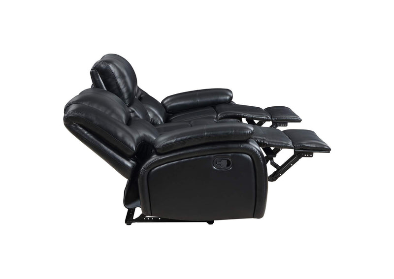 610244 Camila Upholstered Motion Reclining Sofa Black