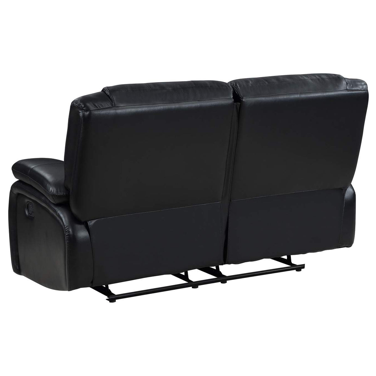 610245 Camila Upholstered Motion Reclining Loveseat Black