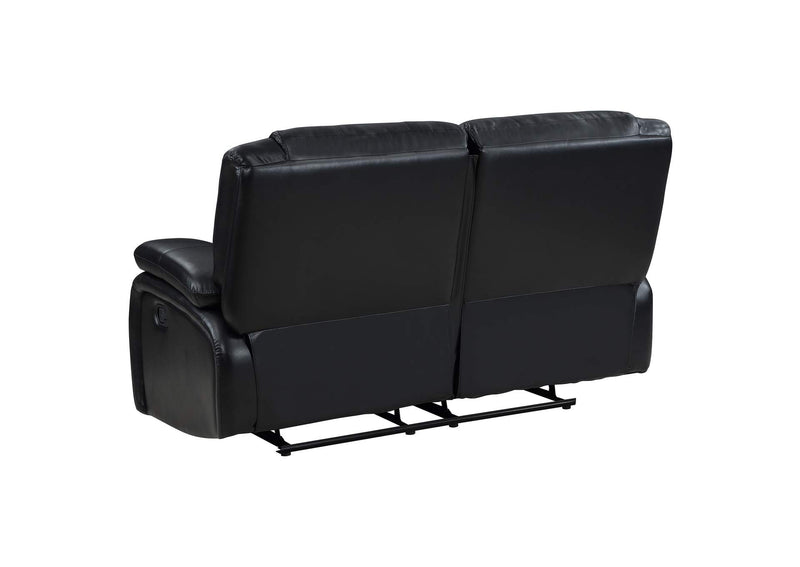 610245 Camila Upholstered Motion Reclining Loveseat Black