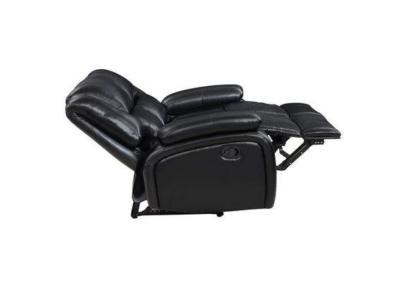610245 Camila Upholstered Motion Reclining Loveseat Black