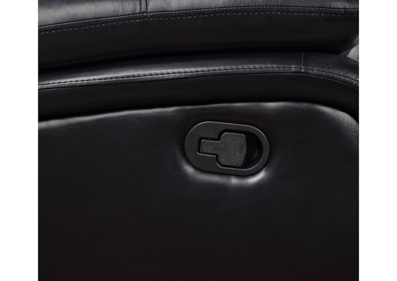 610245 Camila Upholstered Motion Reclining Loveseat Black
