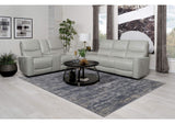610261P-S2 Greenfield 2-piece Power Reclining Sofa Set Dove Grey