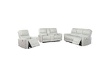 610261P-S3 Greenfield 3-piece Power Reclining Sofa Set Dove Grey