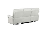 610261P Greenfield Upholstered Power Reclining Sofa Dove Grey