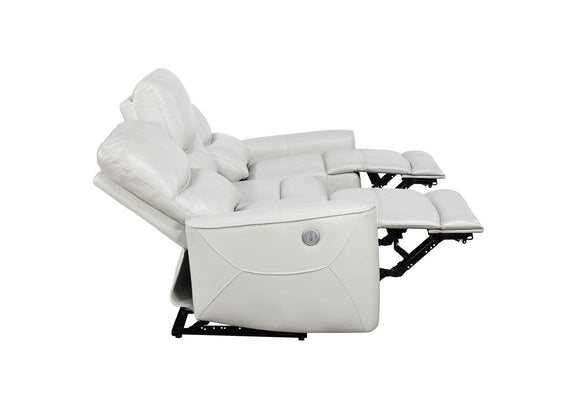 610261P Greenfield Upholstered Power Reclining Sofa Dove Grey