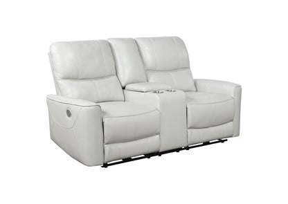 610262P Greenfield Upholstered Power Reclining Loveseat Dove Grey