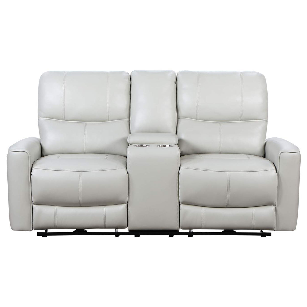 610262P Greenfield Upholstered Power Reclining Loveseat Dove Grey