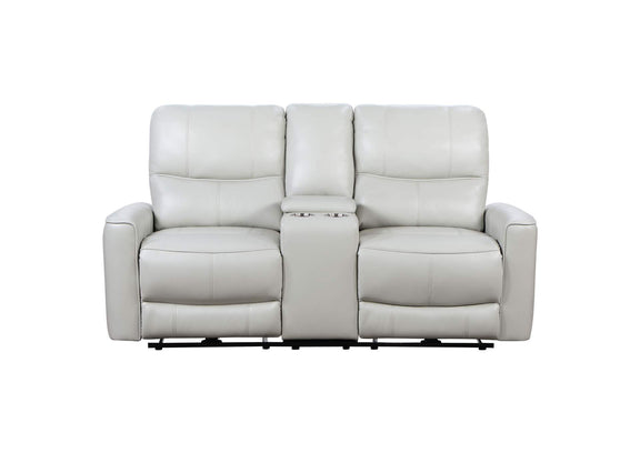 610262P Greenfield Upholstered Power Reclining Loveseat Dove Grey