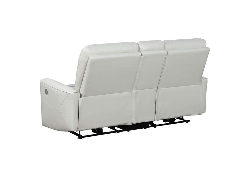 610262P Greenfield Upholstered Power Reclining Loveseat Dove Grey