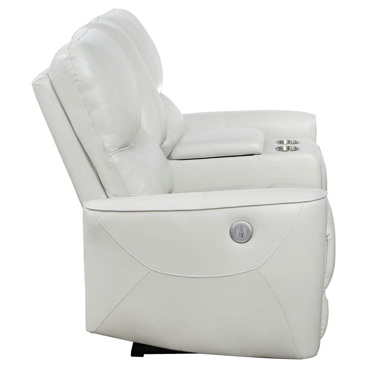610262P Greenfield Upholstered Power Reclining Loveseat Dove Grey