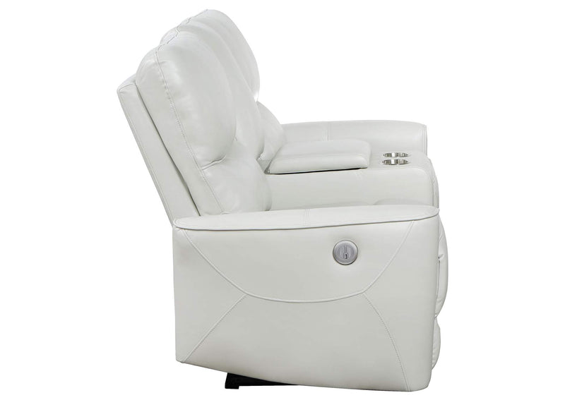 610262P Greenfield Upholstered Power Reclining Loveseat Dove Grey