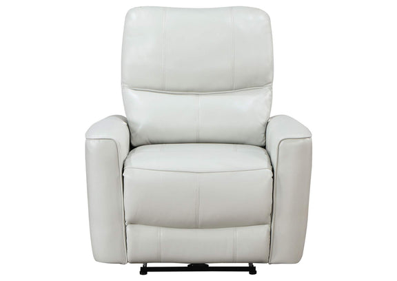 610263P Greenfield Upholstered Power Recliner Chair Dove Grey