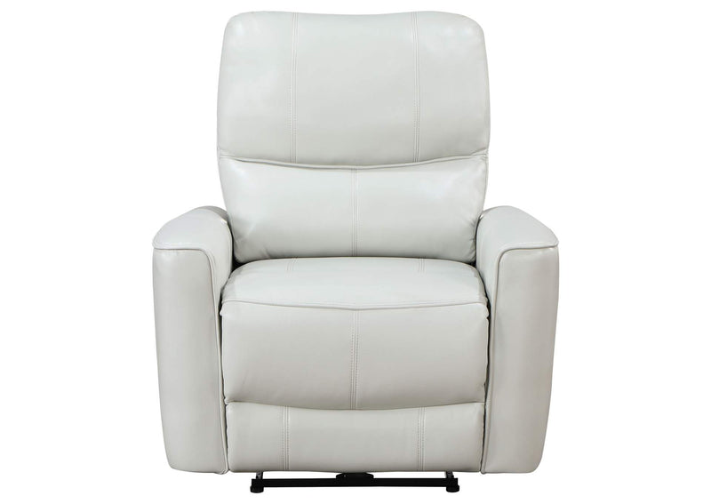 610263P Greenfield Upholstered Power Recliner Chair Dove Grey