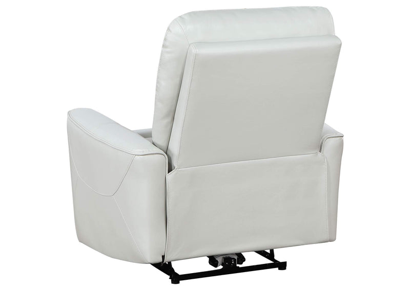 610263P Greenfield Upholstered Power Recliner Chair Dove Grey