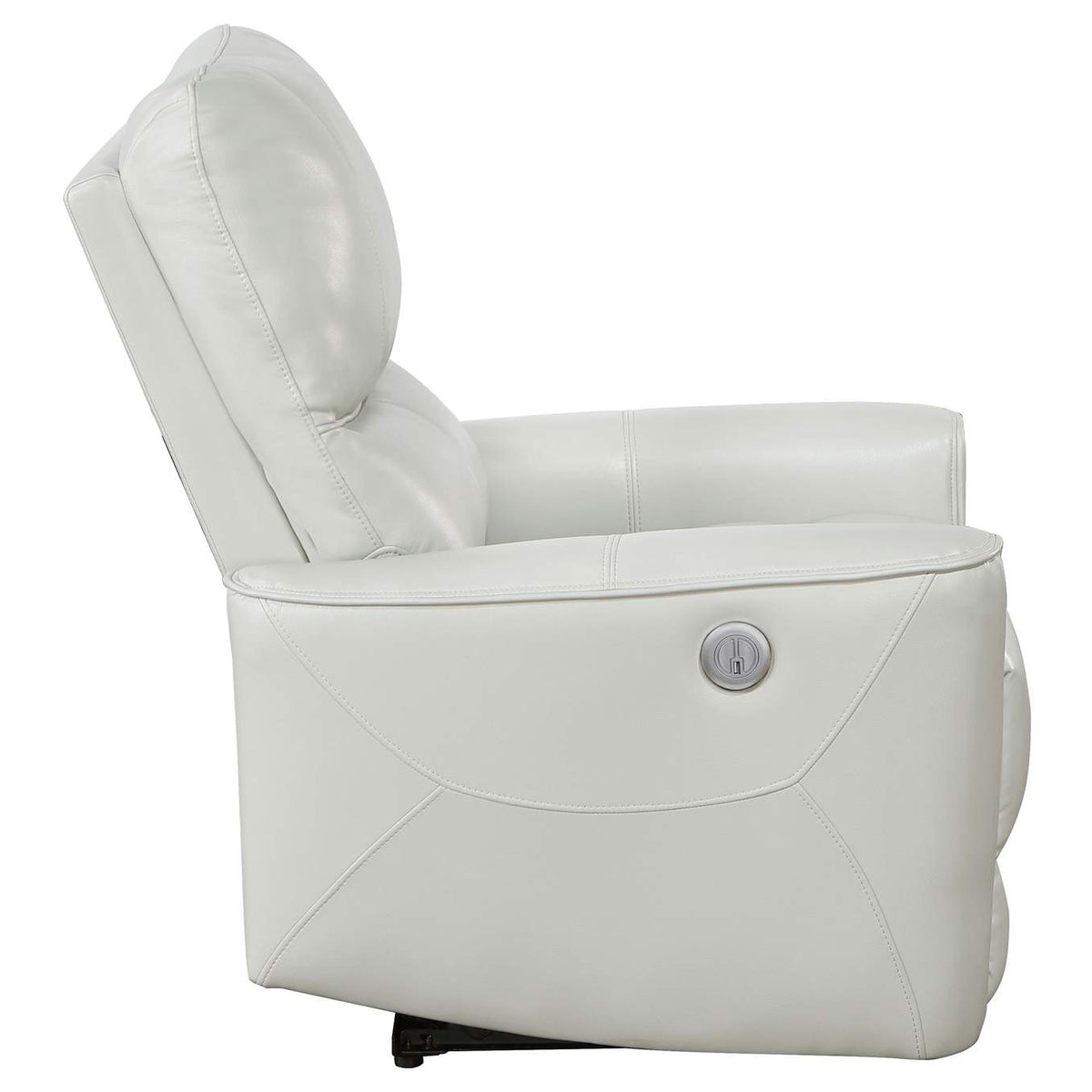 610263P Greenfield Upholstered Power Recliner Chair Dove Grey