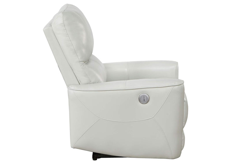 610263P Greenfield Upholstered Power Recliner Chair Dove Grey