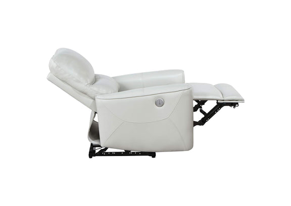 610263P Greenfield Upholstered Power Recliner Chair Dove Grey