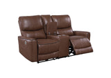 610264P-S2 Greenfield 2-piece Power Reclining Sofa Set Saddle Brown