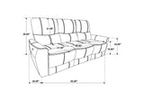 610264P-S2 Greenfield 2-piece Power Reclining Sofa Set Saddle Brown