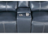 610271-S2 Sloane 2-piece Upholstered Reclining Sofa Set Blue