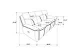 610271-S2 Sloane 2-piece Upholstered Reclining Sofa Set Blue