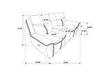 610271-S2 Sloane 2-piece Upholstered Reclining Sofa Set Blue