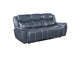 610271 Sloane Upholstered Padded Arm Reclining Sofa Blue