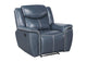 610273 Sloane Upholstered Padded Arm Recliner Chair Blue