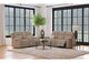 610281-S2 Brentwood 2-piece Upholstered Reclining Sofa Set Taupe