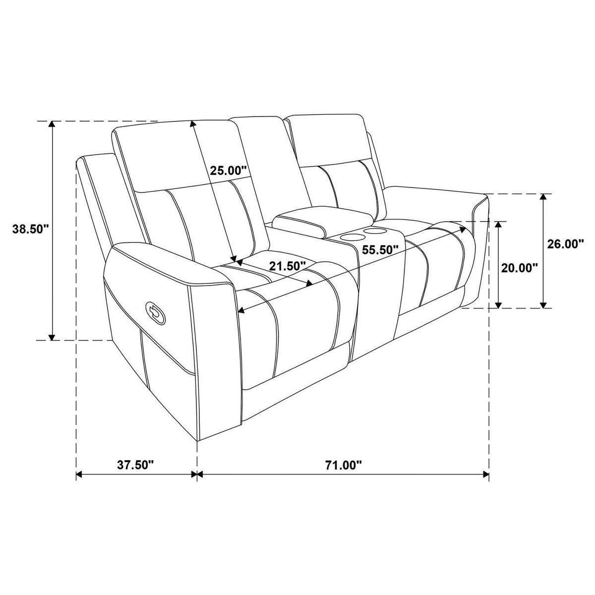 610281-S2 Brentwood 2-piece Upholstered Reclining Sofa Set Taupe