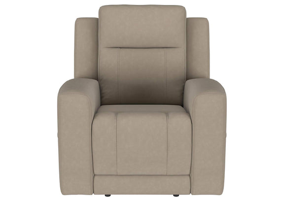 610281-S3 Brentwood 3-piece Upholstered Reclining Sofa Set Taupe