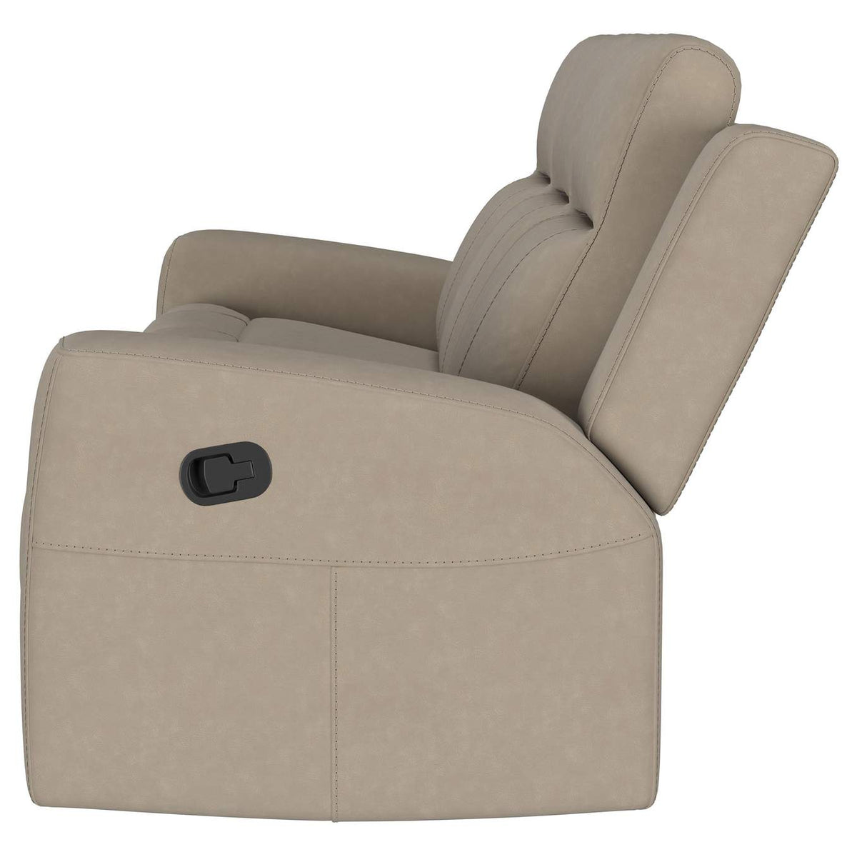610281 Brentwood Upholstered Motion Reclining Sofa Taupe
