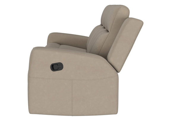 610281 Brentwood Upholstered Motion Reclining Sofa Taupe