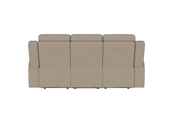 610281 Brentwood Upholstered Motion Reclining Sofa Taupe