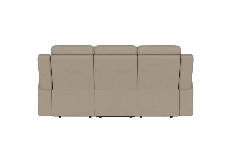 610281 Brentwood Upholstered Motion Reclining Sofa Taupe