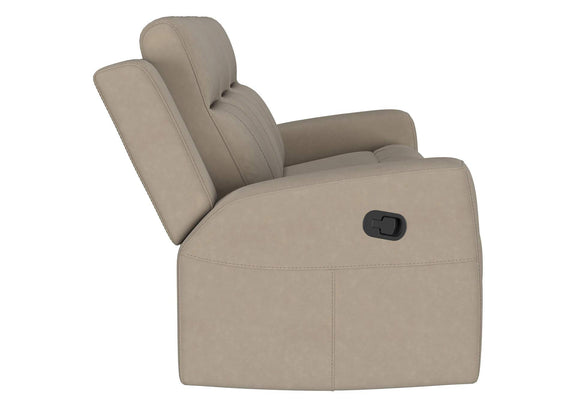 610281 Brentwood Upholstered Motion Reclining Sofa Taupe