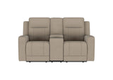 610282 Brentwood Upholstered Motion Reclining Loveseat Taupe