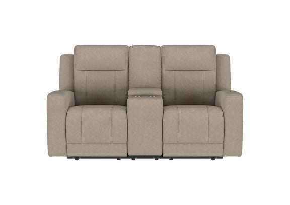 610282 Brentwood Upholstered Motion Reclining Loveseat Taupe