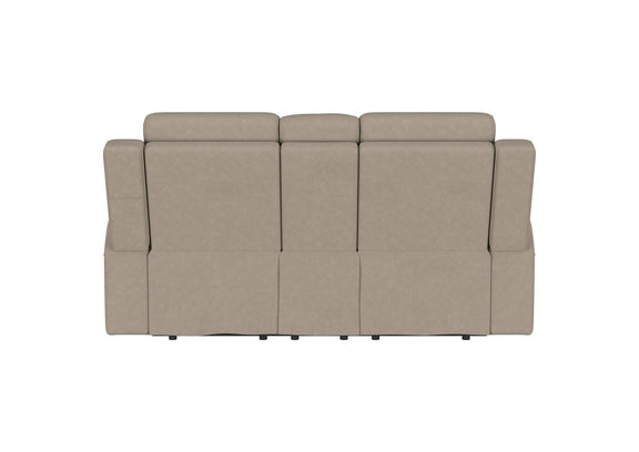 610282 Brentwood Upholstered Motion Reclining Loveseat Taupe