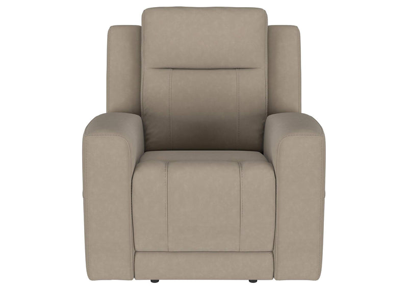 610283 Brentwood Upholstered Recliner Chair Taupe
