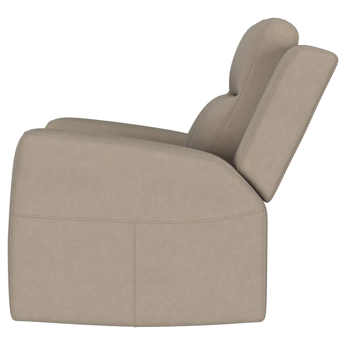 610283 Brentwood Upholstered Recliner Chair Taupe