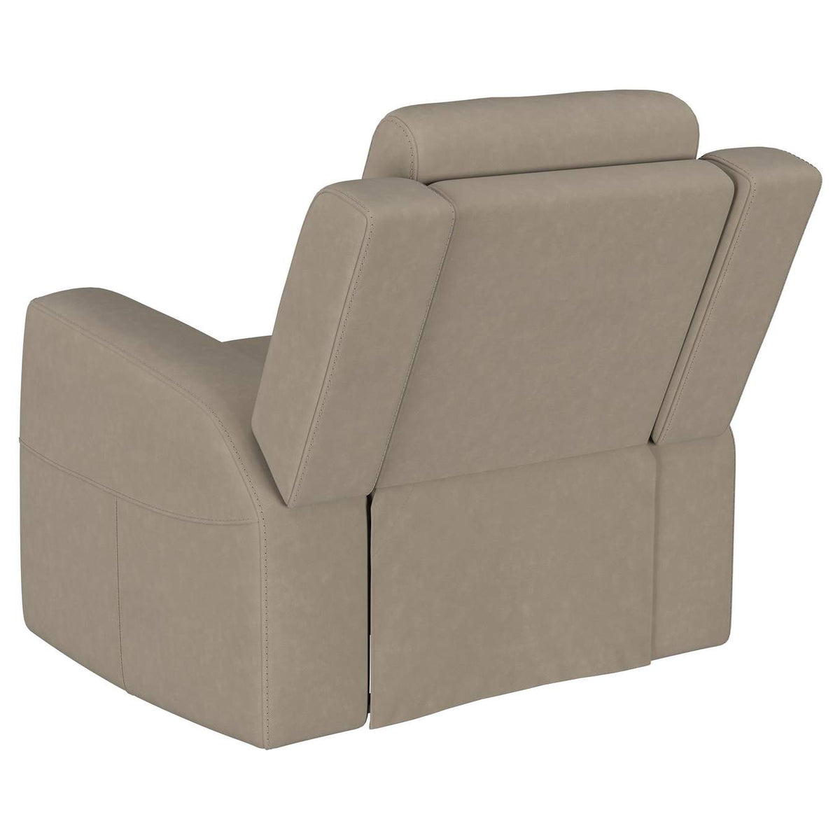 610283 Brentwood Upholstered Recliner Chair Taupe