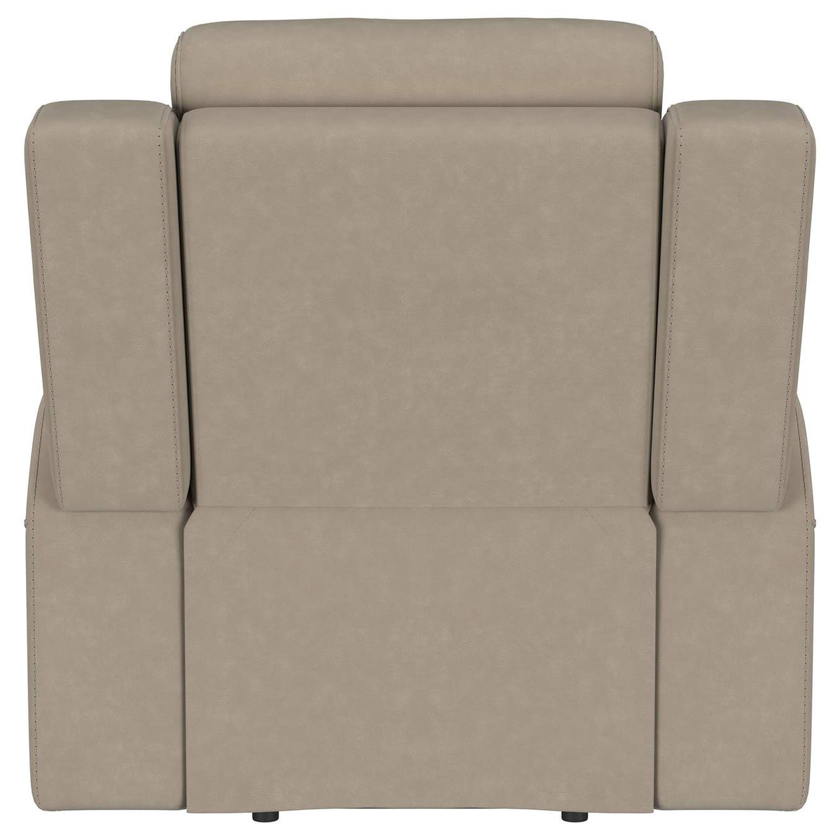 610283 Brentwood Upholstered Recliner Chair Taupe