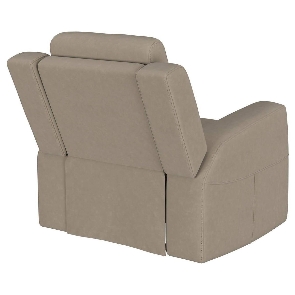 610283 Brentwood Upholstered Recliner Chair Taupe