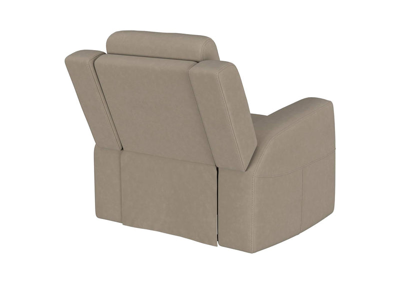 610283 Brentwood Upholstered Recliner Chair Taupe