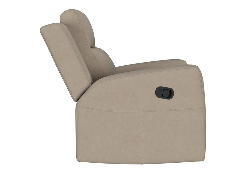 610283 Brentwood Upholstered Recliner Chair Taupe
