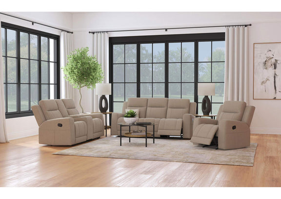 610283 Brentwood Upholstered Recliner Chair Taupe
